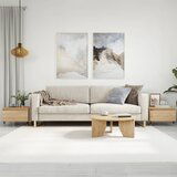 vidaXL Klubska mizica 2 kosa sonoma hrast 50x46x35 cm inženirski les | Shoptok.si