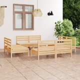  8-dijelna vrtna garnitura od masivne borovine | shoptok.hr