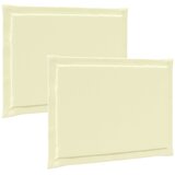  Jastučići za sjedenje 2 pcs Krema 47 x 36 x 2 cm Poliester | shoptok.hr