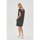 Marisse Black Striped Dress | Shoptok.si