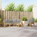  Set vanjskih sofa 7 pcs Bijela i svjetlosiva 59 x 59 x 37 cm | shoptok.hr