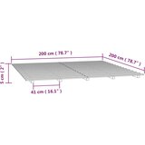  Okvir za krevet bijela 200 x 200 cm od masivne borovine | shoptok.hr