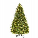Costway UMETNO BOŽIČNO DREVO VODIL BOROV DREVO STOJALO POČITNICE 240CM, (5000091369) Cene