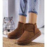 Big Star Brown snow boots with fur Cene