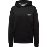 Calvin Klein Jeans Sweater majica svijetloplava / tamo siva / crna / bijela
