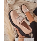 Resti Lacquered shoes with a buckle in nude color Fogim- Footwear | shoptok.hr