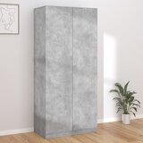 Furnova Garderobna omara betonsko siva 90x52x200 cm iverna plošča, (21930257) Cene