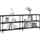  Konzolni stol crni 200 x 29 x 75 cm od konstruiranog drva | Eponuda.com