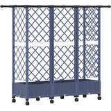  Povišeni krevet s mrežom i krovom Siva 164 x 40 x 127 cm PP | shoptok.hr