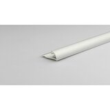  Četrtkrožni profil Rondalu eloksiran aluminij (Aluminij, Mat srebrna, 2,7 m x 10 mm, Eloksirani) | Shoptok.si