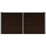  Povišena vrtna gredica smeđa 160 x 40 x 77 cm pocinčani čelik | shoptok.hr