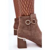 Boto Stylish Women's Suede Boots Brown Nola | ePonuda.com