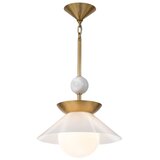 Quintiesse QN-SAUCER-1P-M-AB-OPAL-Luster na stalku SAUCER M 1xE27/40W/230V zlatna | Eponuda.com