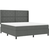  LED Box Spring Krevet Tamno siva 180 x 200 cm tkanina | shoptok.hr
