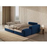 Micadoni Temno modra raztegljiva kotna sedežna garnitura iz tkanine bouclé (desni kot) Jodie – Home | Shoptok.si
