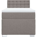 vidaXL Krevet s oprugama i madracem smeđesivi 90x200 cm od tkanine | shoptok.hr
