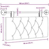  Držeće uzglavlje Zidne Smeđa 100 x 55 x 7 cm Baršun - Smeđa 90 cm bez LED | shoptok.hr