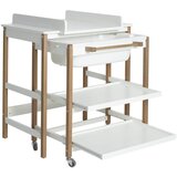 Qu-ax stol za previjanje s kadicom smart white naturel | shoptok.hr