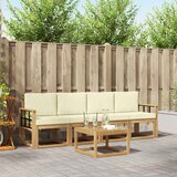  Set vanjskih sofa 5 kom. Bijela i krem | shoptok.hr