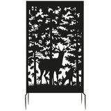 Esschert Design Crni metalni balkonski zastor 100x186 cm Deer – | shoptok.hr