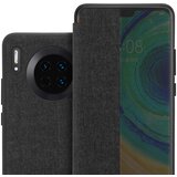 Cadorabo Ohišje, združljivo z Huawei MATE 30 v črna - Pametni ovitek v videzu vlaken - Zaščitni ovitek s funkcijo stojala, (20550645) | Shoptok.si