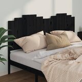  Uzglavlje za krevet crno 206 x 4 x 110 cm od masivne borovine | Eponuda.com
