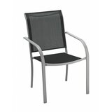 SUNFUN Vrtni stol Sunfun Amy (48,5 x 57 x 86 cm, jeklo in tekstil, črna) Cene