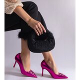 Gemre Almana pink patent stilettos embellished with rhinestones | Shoptok.si