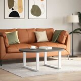  Noge za klub stolić U-oblik 2 kom Bijele 60 x (42-43) cm Čelik | shoptok.hr