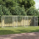 vidaXL Kavez za pse Srebrno 600 x 200 x 200 cm Cinkani čelik Cijene