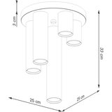  Sollux SL.1465 - Spot svetiljka LAGOS 5xGU10/10W/230V bela | Eponuda.com