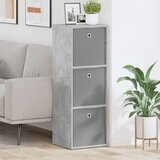  Strani šal s predalom Betonsko siva 35 x 32 x 99,5 cm, (5000233818) | Shoptok.si