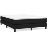  s oprugama i madracem crni 160x200 cm od tkanine | shoptok.hr