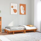 Furnova Posteljni okvir brez vzmetnice voščeno rjav 75x190 cm borovina, (21938736) Cene
