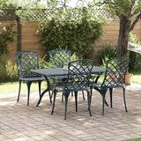  Vrtna stolica 4 pcs Zelena 61 x 60,5 x 93cm Aluminij | shoptok.hr