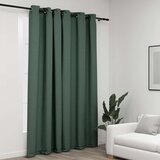  Zavjesa za zamračivanje s prstenima zelena 290 x 245 cm | shoptok.hr
