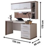 Hanah home Hanah kućni radni sto, bež | Eponuda.ba