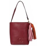 Lola Casademunt Torbe Faux Leather Shoulder Bag With Pompoms Rdeča | Shoptok.si