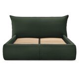 Bobochic Paris Tamno zeleni tapecirani bračni krevet s prostorom za odlaganje s podnicom 160x200 cm Jade – | shoptok.hr