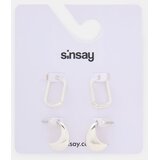 Sinsay Naušnice različitih oblika 2 pack | shoptok.hr