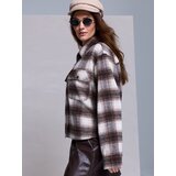 Sinsay Karirana košulja-jakna s udjelom viskoze | shoptok.hr
