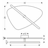  LED zidno svetlo RELAX LED/5W/230V zlatno/zadimljeno smeđe | Eponuda.com