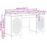  Stol Hrast artisan 142,5 x 50 x 75 cm Konstruirano drvo | shoptok.hr