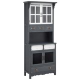 Bessagi Home Vintage Vitrina Gitte, Siva | Shoptok.si