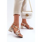 Maciejka Suede Sandals With Low Heel | Shoptok.si