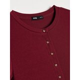 Sinsay Rebrasta bluza s dodatkom viskoze i ukrasnim gumbima | shoptok.hr