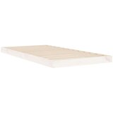  Posteljni okvir bel 90x190 cm trdna borovina, (20738225) | Shoptok.si