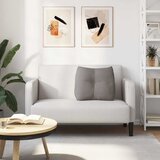  Jastuk za leđa Sivo-smeđa 60 x 24 x 50 cm tkanina | shoptok.hr