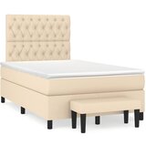  box spring s madracem krem 120 x 190 cm od tkanine | shoptok.hr