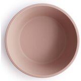 Mushie Silikonska skledica s priseskom – Blush | Shoptok.si